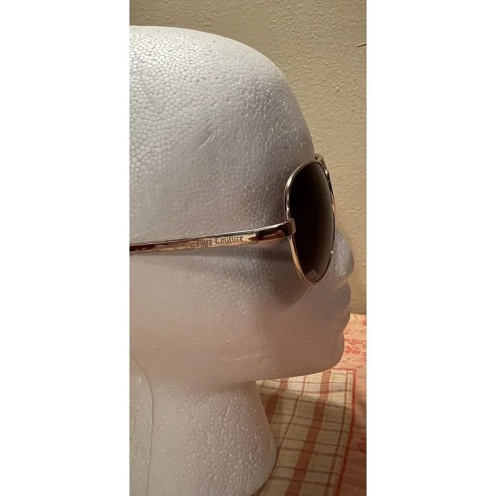 Juicy Couture Aviator Brown Gold Mirror Gradient Sunglasses Pre-owned AJCN15012Z